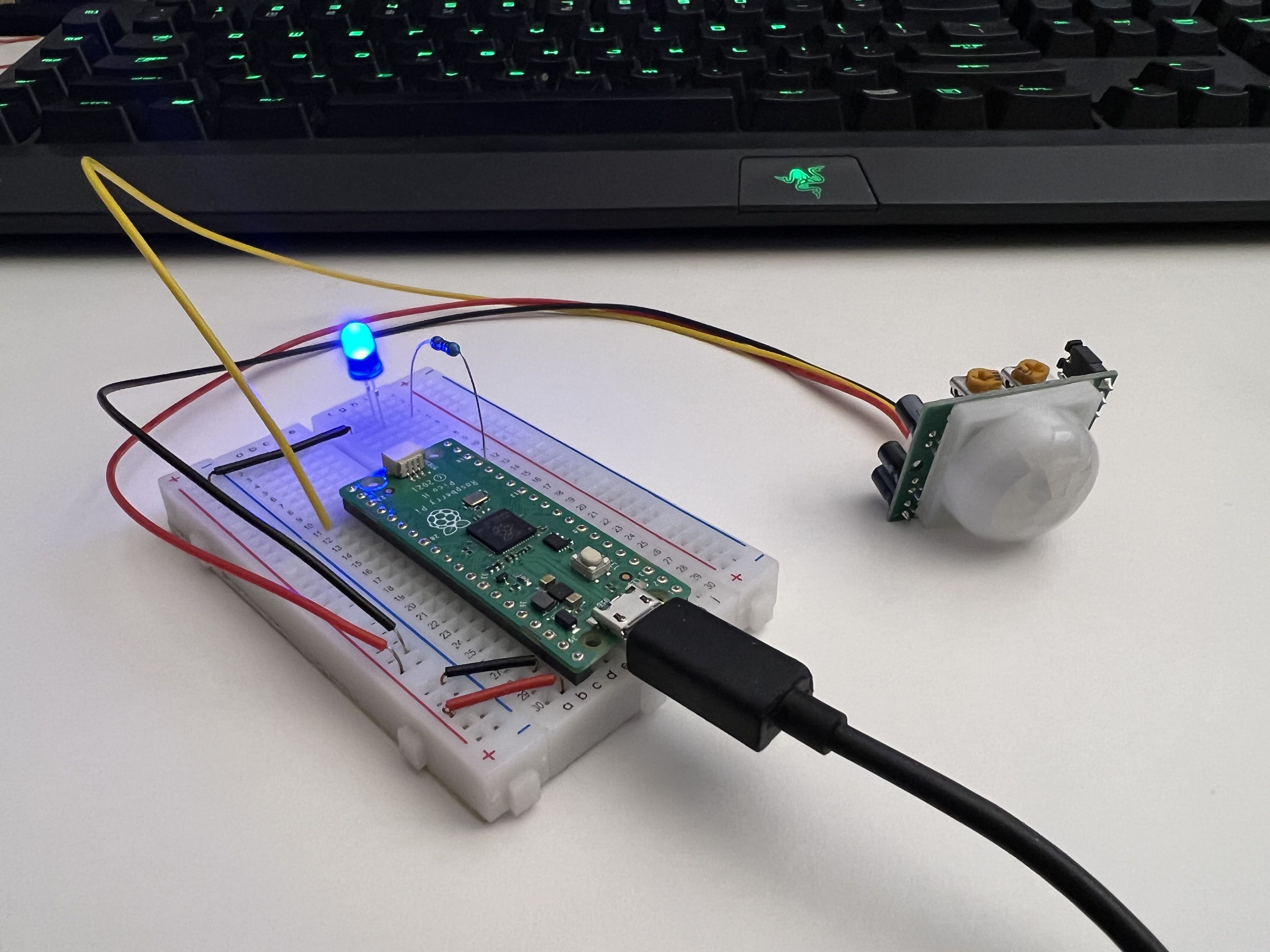 the motion sensor with the pico